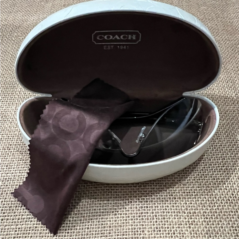Authentic Coach Sunglasses with case and cleaning cloth